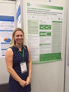 Heather Deane presenting the PREDICT Delphi poster at ICEM